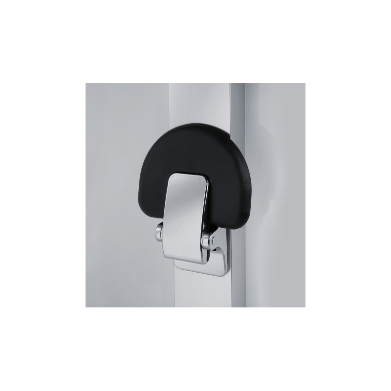 Novellini Siège escamotable rond en eva murale noir Kobleo Novellini Siège escamotable rond en eva murale noir Kobleo