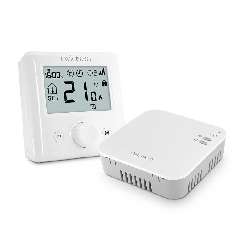 Avidsen Thermostat Wifi connecté chaudières gaz fioul pompe chaleur HomeFlowWL Kobleo