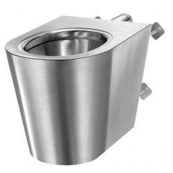 Delabie WC à poser S21 P TC alimentation horizontale Inox poli satiné économie Kobleo