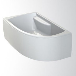 Allibert Tablier de baignoire courbe 220,5 x 51,5 cm asymétrique blanc DIVA Kobleo