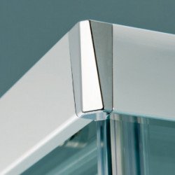 Samo Paroi douche d'angle ouverture coulissant 67-69cm Version droite Europ Kobleo