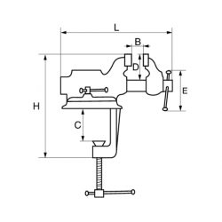 Irimo Étau à guide rond 63 mm 217161 Irimo Kobleo