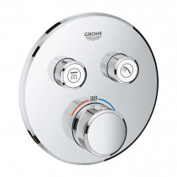Grohe Thermostatique installation encastrée 2 sorties chromé Grohtherm Smart Kobleo