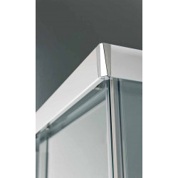 Samo Paroi douche d'angle ouverture coulissante 77-79cm Version gauche Euro Kobleo