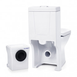 Aquamatix WC broyeur 400W décharge horizontale 70 m 770x720x360mm Elegancio 2 Aquamatix Kobleo