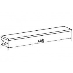 Delabie Tablette murale en inox à fixer Kobleo