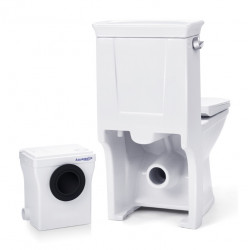 Aquamatix Toilette pompe broyeuse 400W décharge horizontale 70 m 770x720x390mm E Kobleo