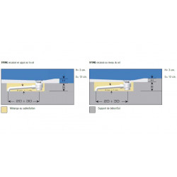 Samo Receveur de douche rectangle anti-glisse 140 x 90 cm Noir STONE Kobleo