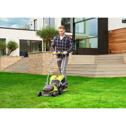 Ryobi Tondeuse à gazon 18V 4,0 Ah Li-Ion 37 cm RY18LM37A-140 Ryobi Kobleo Ryobi Tondeuse à gazon 18V 4,0 Ah Li-Ion 37 cm RY18LM37A-140 Ryobi Kobleo