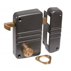 Iseo Serrure en applique verticale de sûreté à tirage City 5G Axe 45 mm gau Kobleo