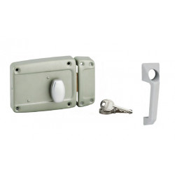 Thirard Serrure sûreté cylindre bouton poussoir 120x90mm droite laqué gris poi Kobleo