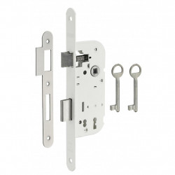 Thirard Serrure à encastrer 51195 pêne dormant ½ tr 2 trs blanc 2 clés Thirard Kobleo