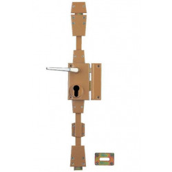 Thirard Serrure en applique marron à fouillot verticale CP Axe 45 mm droite Kobleo
