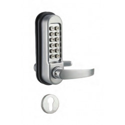 Thirard Serrure combinaison chromées mat béquille double serrure encastrer (no Kobleo