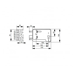 Thirard Serrure de sûreté cylindré 30x10 3 clés réversibles pour porte bois ou Kobleo Thirard Serrure de sûreté cylindré 30x10 3 clés réversibles pour porte bois ou Kobleo
