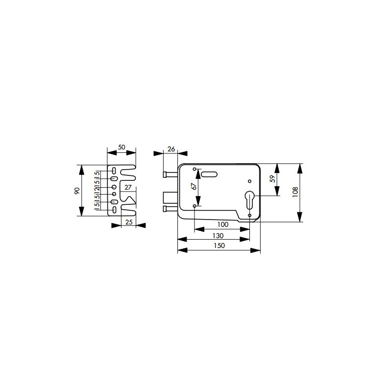 Thirard Serrure de sûreté cylindré 30x10 3 clés réversibles pour porte bois ou Kobleo Thirard Serrure de sûreté cylindré 30x10 3 clés réversibles pour porte bois ou Kobleo