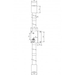 Thirard Serrure TARGA blanche CP 5 goupilles à fouillot 75 x 130 mm gauche ave Kobleo
