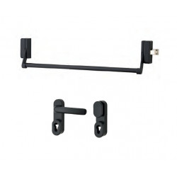 Thirard Serrure anti-panique 1 point latéral réversible laqué gris porte maxi  Kobleo