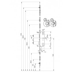 Thirard Serrure encastrer 5 points FERCOMATIC R4 Thirard Kobleo