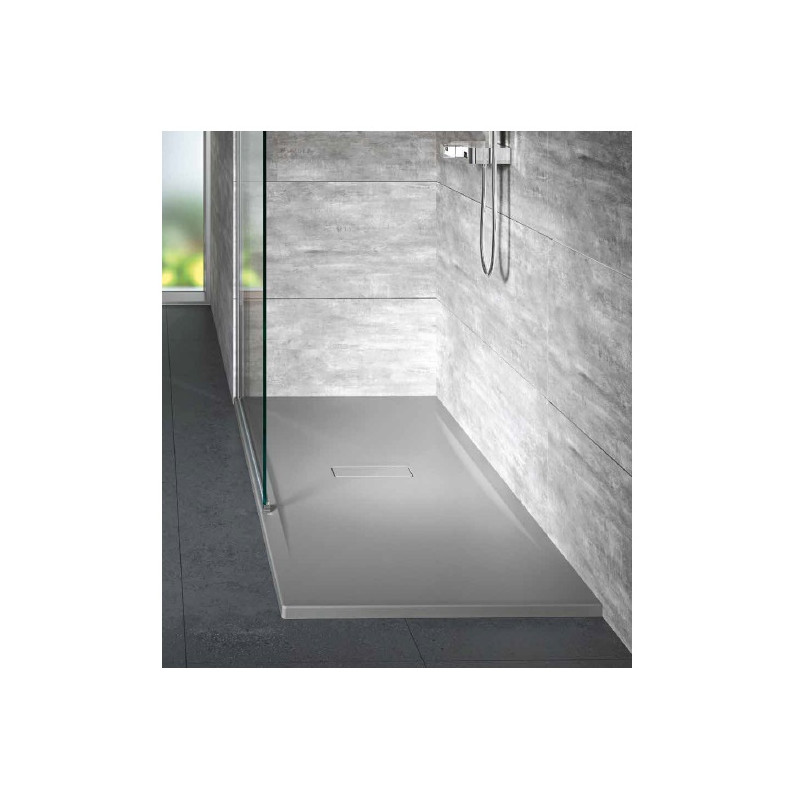 Novellini Receveur de douche en acrylique 140 x 90 x H.3,5 cm blanc mat CUSTOM Kobleo