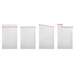 Novellini Receveur de douche en acrylique 140 x 90 x H.3,5 cm blanc mat CUSTOM Kobleo