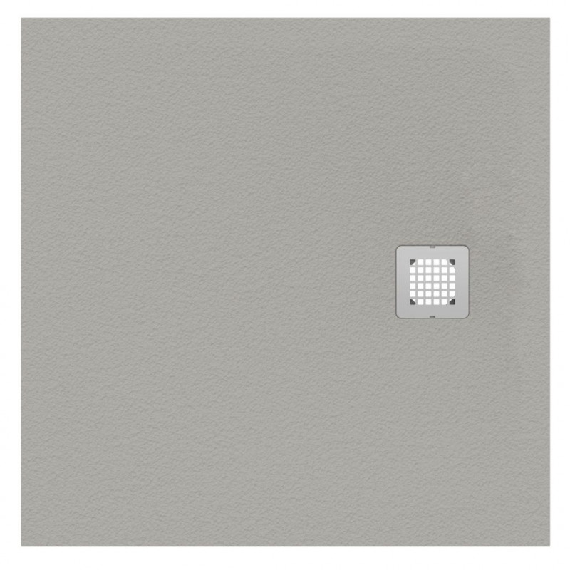 Ideal standard Receveur de douche carré Ultra Flat S 100 x 100 cm Gris béton K8216FS Kobleo