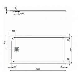 Ideal standard Receveur de douche rectangulaire Ultra Flat S 160 x 80 cm Blanc pur K8 Ideal standard Kobleo Ideal standard Receveur de douche rectangulaire Ultra Flat S 160 x 80 cm Blanc pur K8 Ideal standard Kobleo