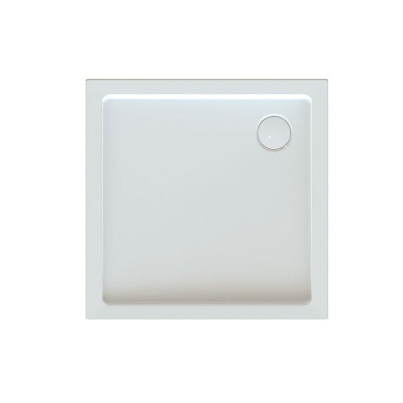 Leda Receveur de douche carré 1000x1000mm Profondeur 90mm blanc FRISBEE Kobleo