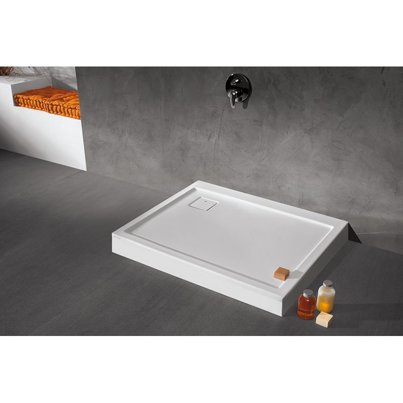 Leda Receveur de douche rectangle 800x1000 mm blanc SPACE LINE Kobleo