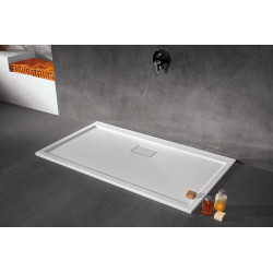 Leda Receveur de douche rectangle 1300x900 mm blanc SPACE LINE Kobleo