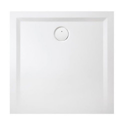 Leda Receveur de douche carré 700x700 mm antidérapant blanc SPACE MINÉRAL S Kobleo