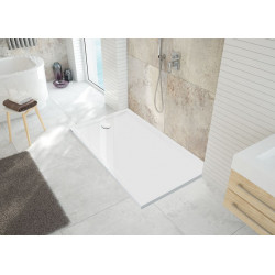 Leda Receveur de douche rectangle 700x900 mm blanc SPACE MINÉRAL S Kobleo