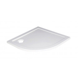 Ondée Receveur de douche quart de cercle 80 x 80 cm en SMC coloris blanc BUL Kobleo