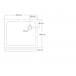 Ondée Receveur de douche acrylique extra-plat 80x120x5 cm ACRYL80x120 Ondée Kobleo Ondée Receveur de douche acrylique extra-plat 80x120x5 cm ACRYL80x120 Ondée Kobleo