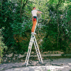 Hoström Echelle 3 plans StablePRO 3x7 marches hauteur travail max 5,00m Hostrom Kobleo