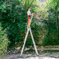 Hoström Echelle 3 plans StablePRO 3x9 marches hauteur travail max 6,10m Hostrom Kobleo