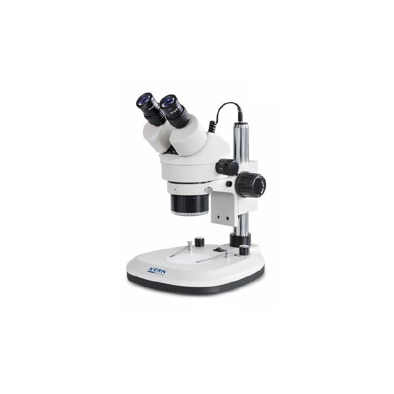 Kern sohn Microscope trinoculaire OZL466 0,7x-4,5x anneau lumineux 3W Led Kern Kobleo