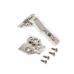 Emuca 10 Charnières X91 courbées 45° D35mm acier nickelé 1011907 Emuca Kobleo