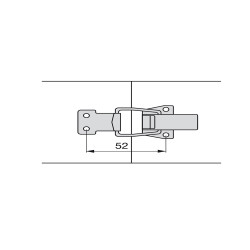 Emuca Lot de 10 Fermetures tenseur pour meubles acier zingué 1015505 Emuca Kobleo