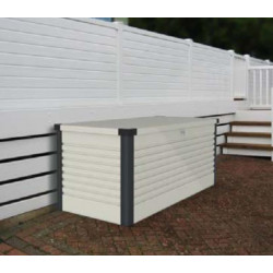 Trimetals Coffre de rangement en métal 1m² 135x78,5x72 cm PATIOBOX_S Kobleo
