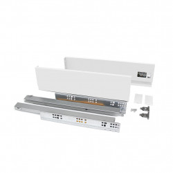 Emuca Tiroir extérieur Vertex 300x93mm charge 40kg acier blanc 3170212 Emuca Kobleo