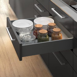 Emuca Kit tiroir Vertex 178x450mm gris anthracite 3173335 Emuca Kobleo Emuca Kit tiroir Vertex 178x450mm gris anthracite 3173335 Emuca Kobleo
