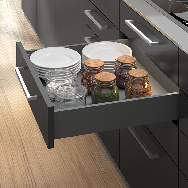 Emuca Kit tiroir Vertex 178x450mm gris anthracite 3173335 Emuca Kobleo Emuca Kit tiroir Vertex 178x450mm gris anthracite 3173335 Emuca Kobleo