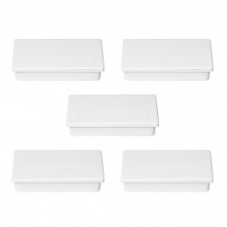 Emuca 5 Passe-câbles pour table Plasquare 1 plastique blanc 3920015 Emuca Kobleo