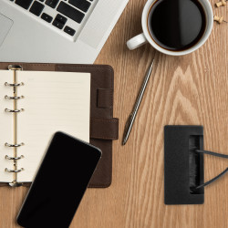 Emuca 5 Passe-câbles Plasquare 2 95x45mm plastique noir 3920117 Emuca Kobleo