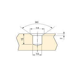Emuca Lot de 100 Écrous pour perçages fraisés M8 zamak zingué 4028705 Emuca Kobleo Emuca Lot de 100 Écrous pour perçages fraisés M8 zamak zingué 4028705 Emuca Kobleo