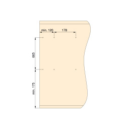 Emuca Miroir extractible pour armoire 100x34cm gris métallisé 7018025 Emuca Kobleo