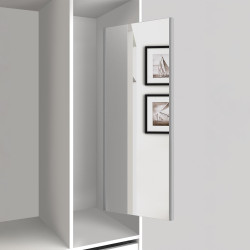 Emuca Miroir extractible pour armoire 100x34cm gris métallisé 7018025 Emuca Kobleo