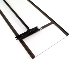 Emuca Miroir extractible pour armoire 100x34cm gris métallisé 7018025 Emuca Kobleo