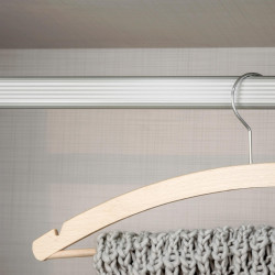 Emuca Kit tube de penderie 30x15mm L750mm alu anodisé mat 7070362 Emuca Kobleo